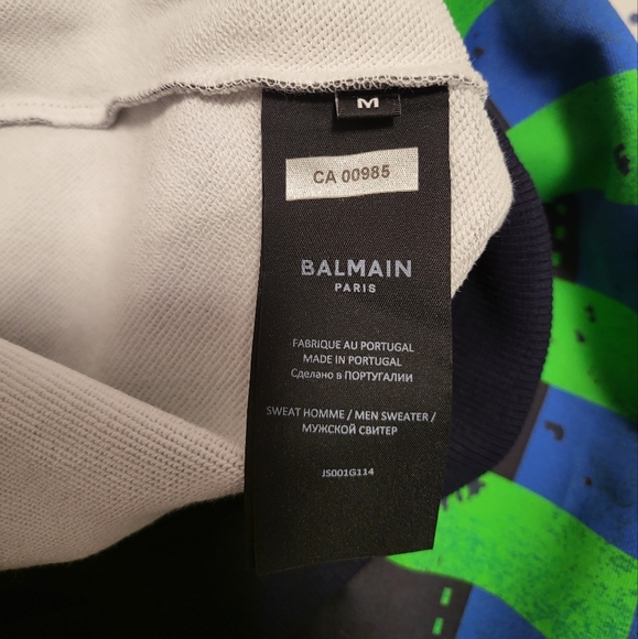 BALMAIN Oversized Cotton Sweatshirt - Picture 7 of 8